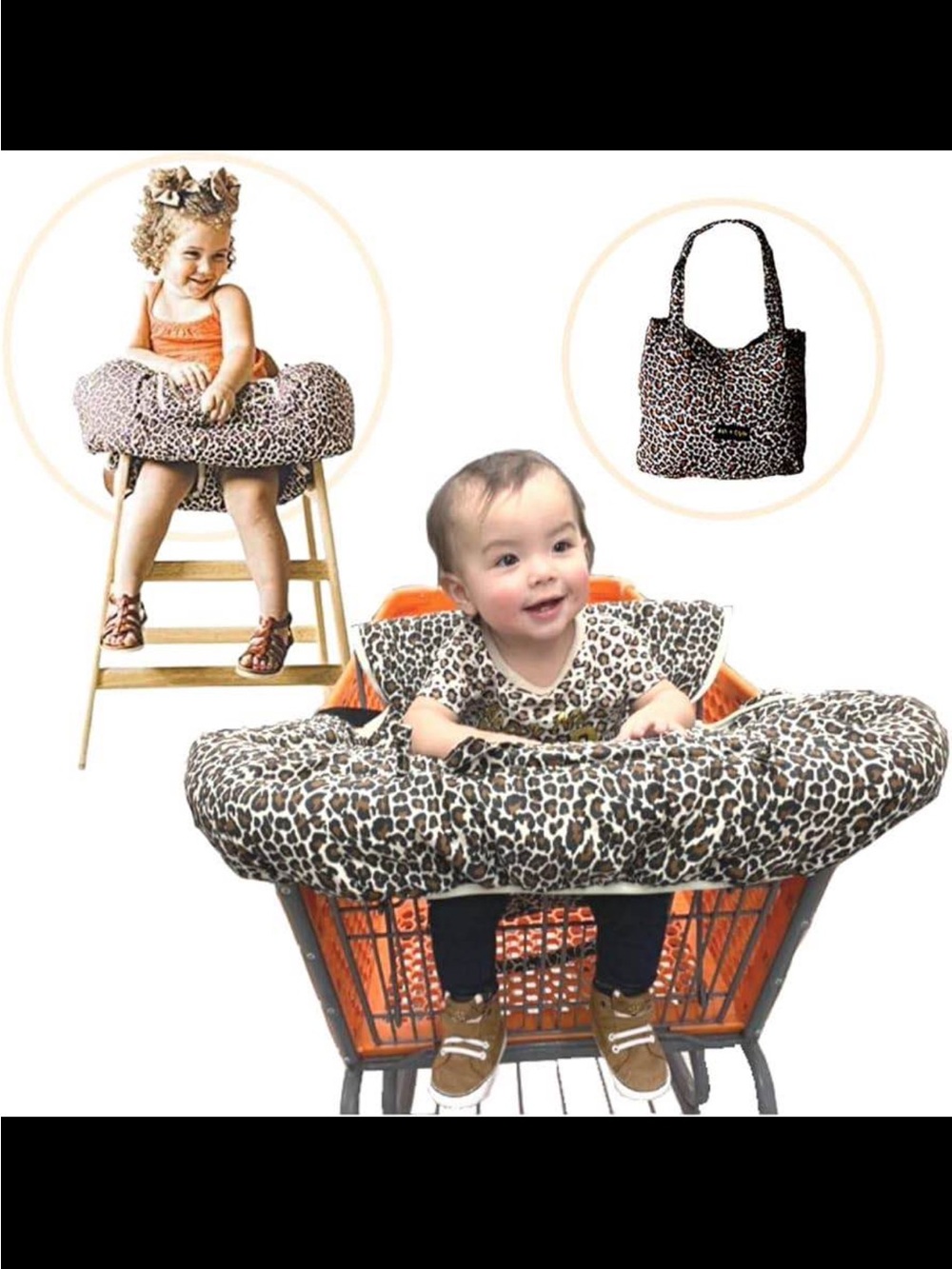 ASH + CLYDE Shopping Cart/High Chair Cover for Babies